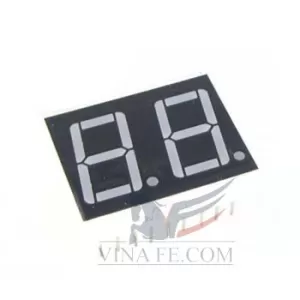 Led 7 đoạn màu đỏ 0.36inch  2 Số Dương chung